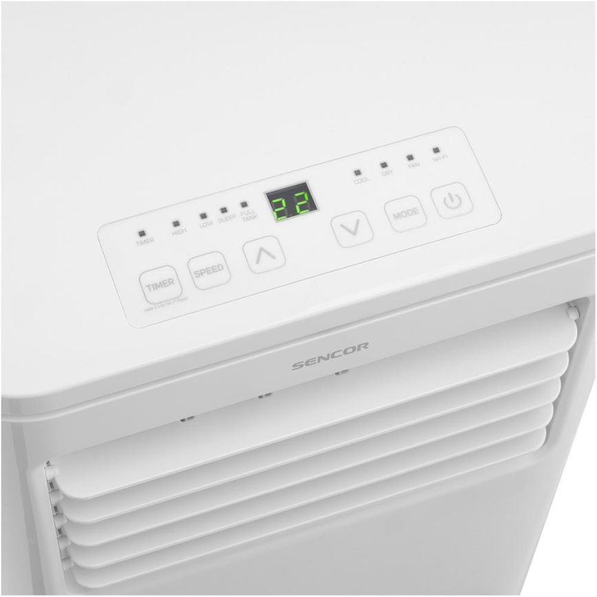 Sencor - Умен мобилен климатик 3 в 1 с пълен комплект аксесоари 760W/230V 7000 BTU Wi-Fi + дистанционно управление