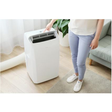 Sencor - Умен мобилен климатик 5 в 1 с пълен комплект аксесоари 733W/230V 9000 BTU Wi‑Fi бял + дистанционно управление