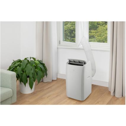 Sencor - Умен мобилен климатик 5 в 1 с пълен комплект аксесоари 733W/230V 9000 BTU Wi‑Fi бял + дистанционно управление