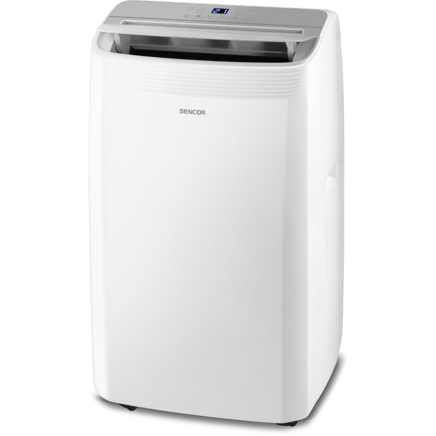 Sencor - Умен мобилен климатик 5 в 1 с пълен комплект аксесоари 733W/230V 9000 BTU Wi‑Fi бял + дистанционно управление