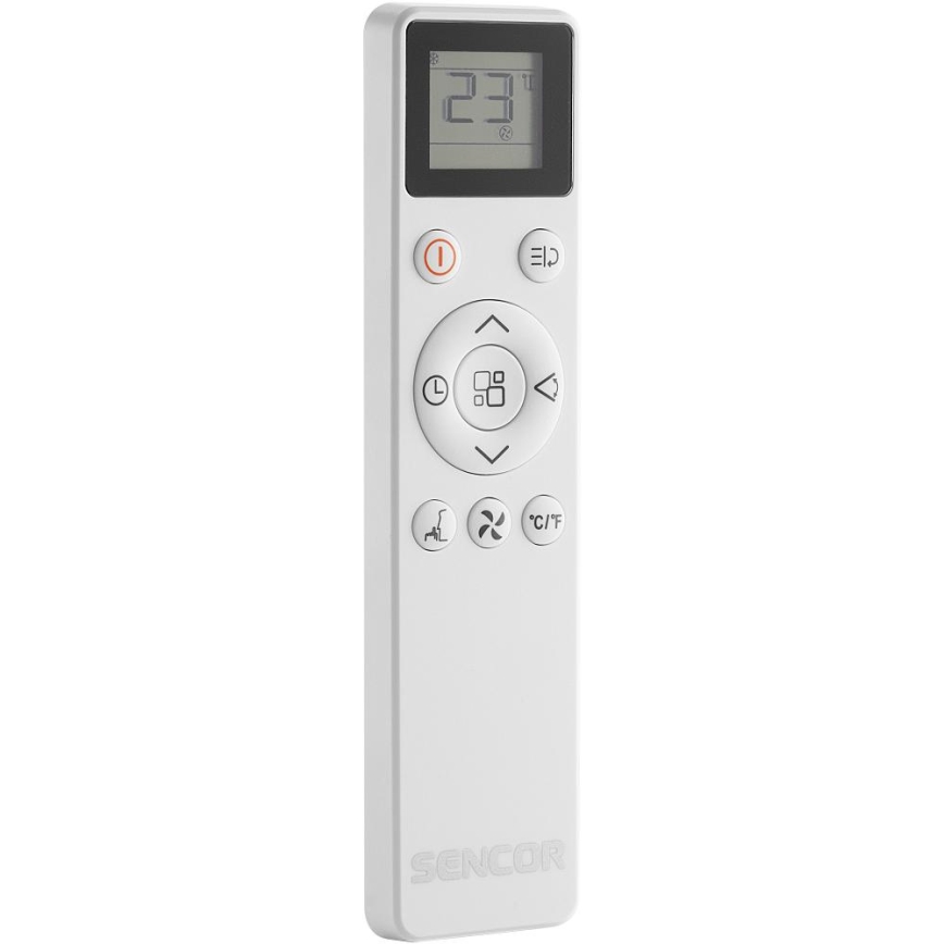 Sencor - Умен мобилен климатик 5 в 1 с пълен комплект аксесоари 733W/230V 9000 BTU Wi‑Fi бял + дистанционно управление
