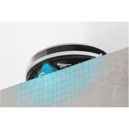 Sencor - Интелигентна прахосмукачка робот с моп 2в1 28W/2600 mAh Wi-Fi бял + дистанционно управление