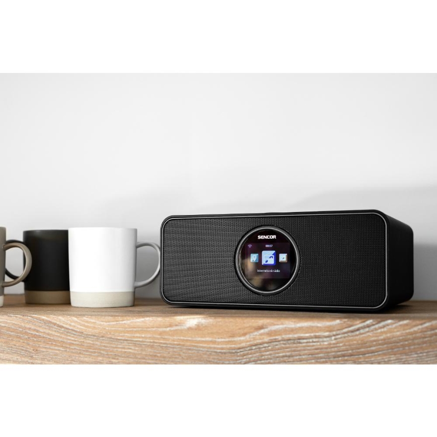 Sencor - Интернет радио 14W/5V Wi-Fi + дистанционно управление
