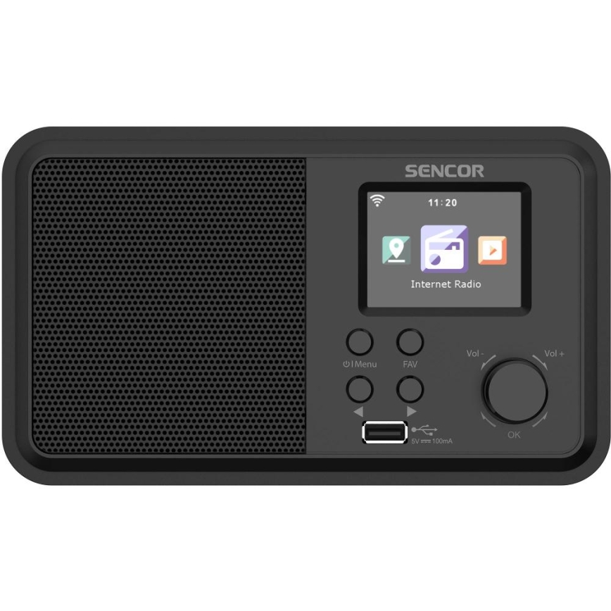 Sencor - Интернет радио 4W/5V Wi-Fi + дистанционно управление