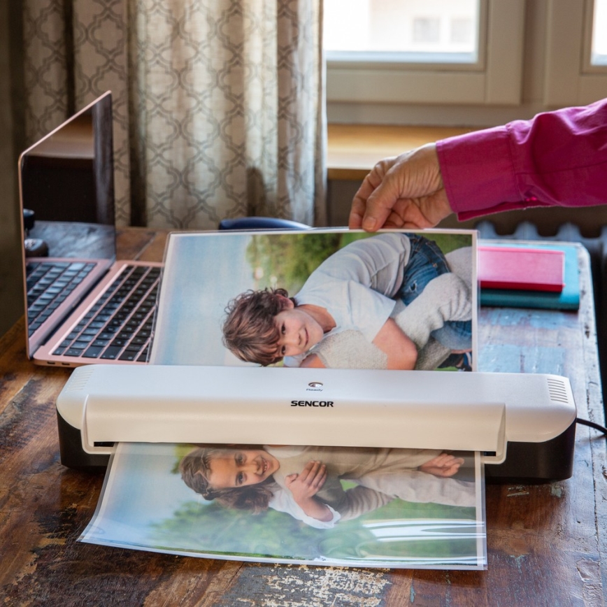 Sencor - Ламинатор A3 160W/230V бял/черен