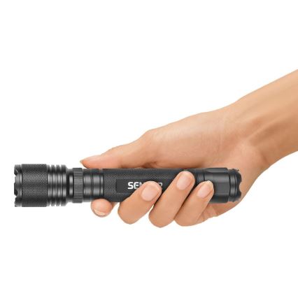 Sencor - LED Алуминиево фенерче LED/5W/6xAAA IP44 черен