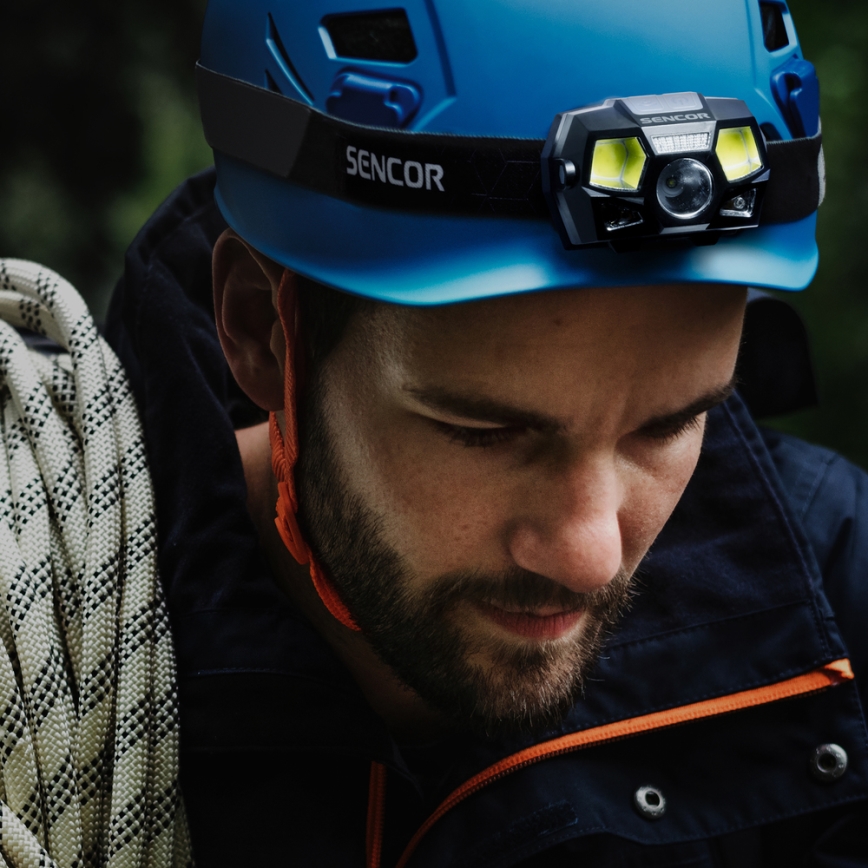 Sencor - LED Акумулаторен челник LED/3W/900 mAh IP44