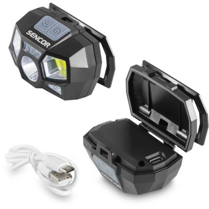Sencor - LED Акумулаторен челник LED/3W/900 mAh IP44