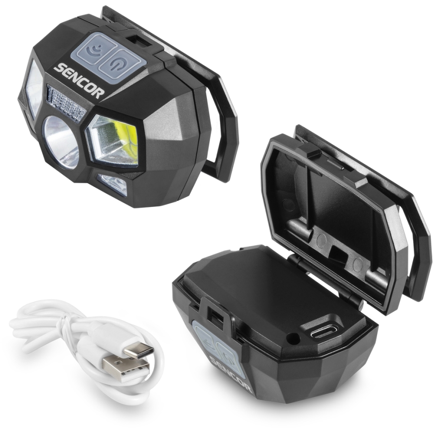 Sencor - LED Акумулаторен челник LED/3W/900 mAh IP44