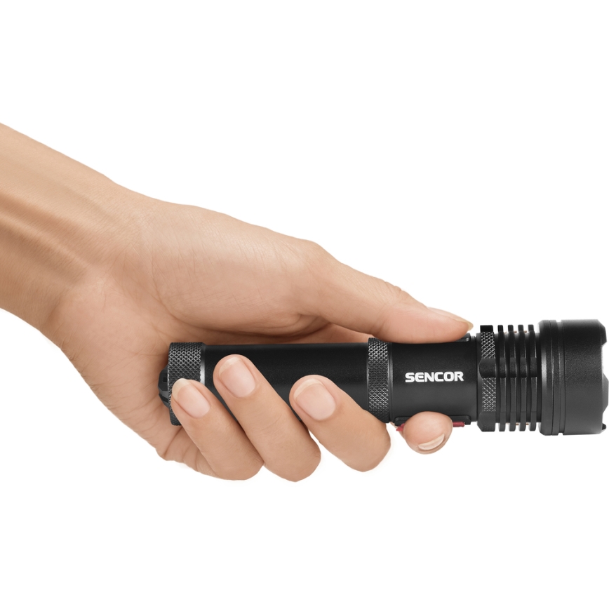 Sencor - LED Акумулаторно алуминиево фенерче LED/5W/2200 mAh IP44