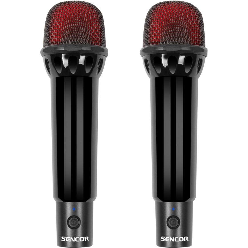 Sencor - LED високоговорител с безжични микрофони 4000 mAh + 2x 1200 mAh