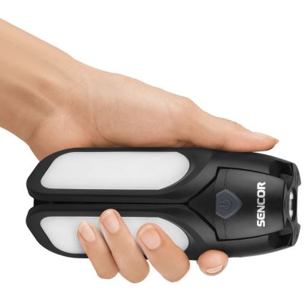 Sencor - LED Акумулаторно къмпинг фенерче със соларен панел LED/3W/1600 mAh IPX4
