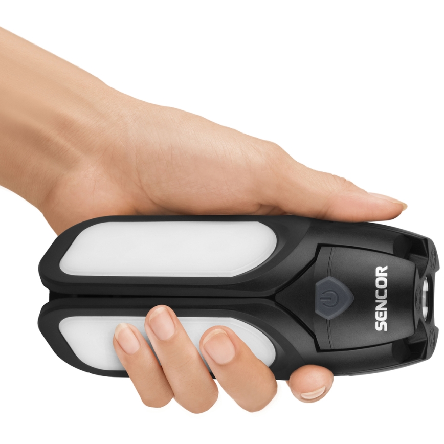 Sencor - LED Акумулаторно къмпинг фенерче със соларен панел LED/3W/1600 mAh IPX4