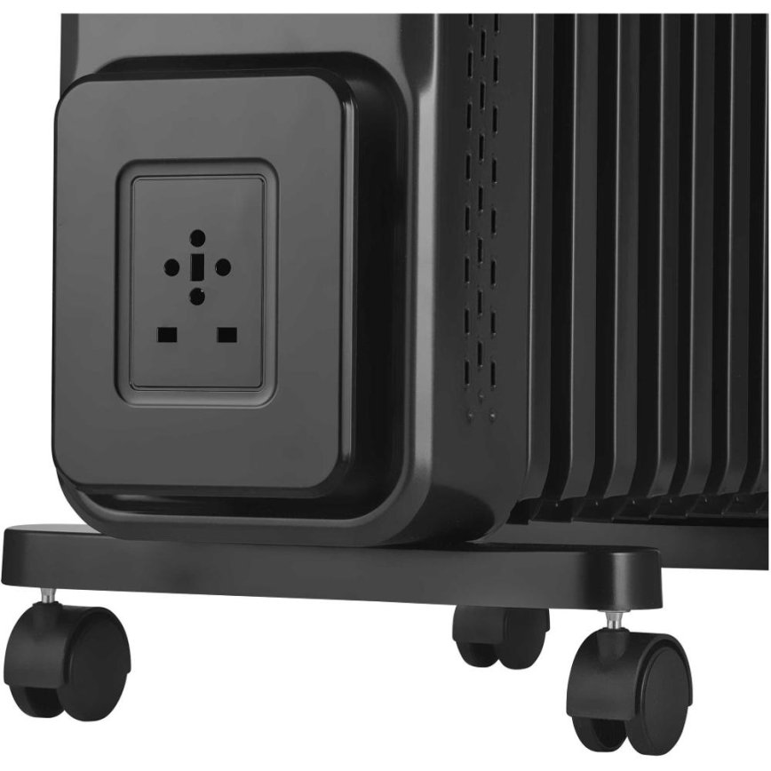 Sencor - Маслен радиатор с 11 ламели 1000/1200/2400W/230V Wi-Fi черен