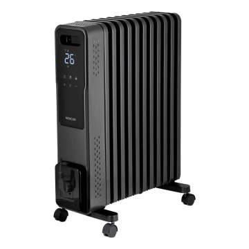 Sencor - Маслен радиатор с 11 ламели 1000/1200/2400W/230V Wi-Fi черен