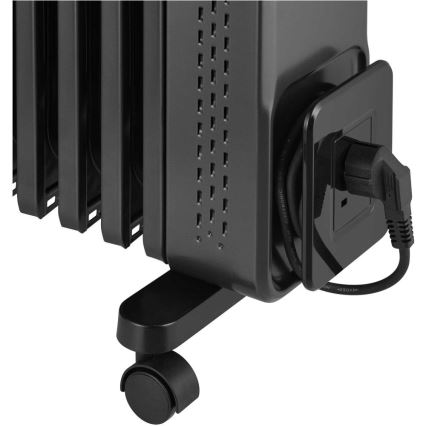 Sencor - Маслен радиатор с 11 ламели 1000/1200/2400W/230V Wi-Fi черен