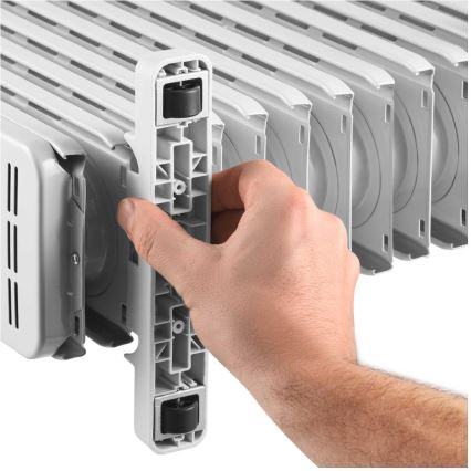 Sencor - Маслен радиатор с 11 ребра 1000/2300W/230V бял + дистанционно управление