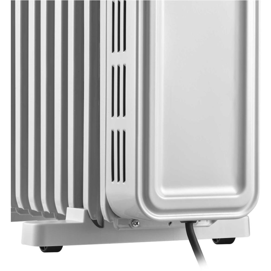 Sencor - Маслен радиатор с 13 ребра 1000/2500W/230V бял + дистанционно управление