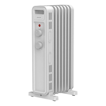 Sencor - Маслен радиатор с 7 ребра 600/900/1500W/230V бял