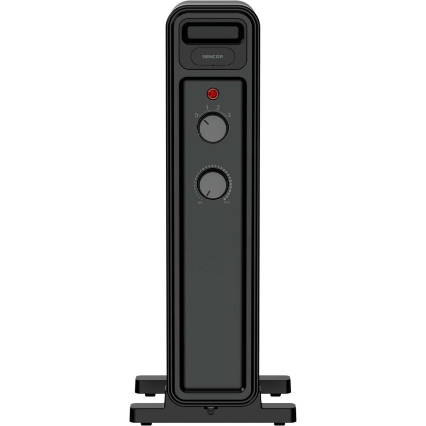 Sencor - Маслен радиатор с 7 ребра 600/900/1500W/230V черен