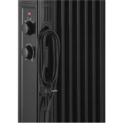 Sencor - Маслен радиатор с 7 ребра 600/900/1500W/230V черен