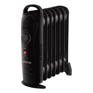 Sencor - Маслен радиатор с 7 ребра, 700 W/230 V, черен