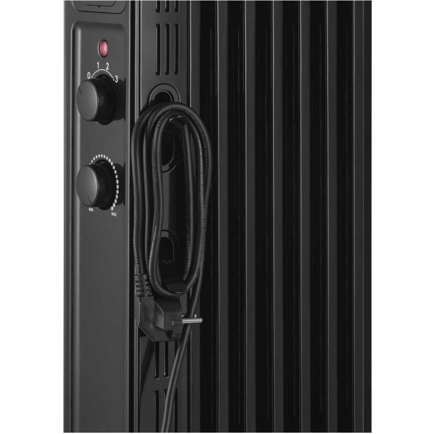 Sencor - Маслен радиатор с 7 секции 600/900/1500W/230V черен