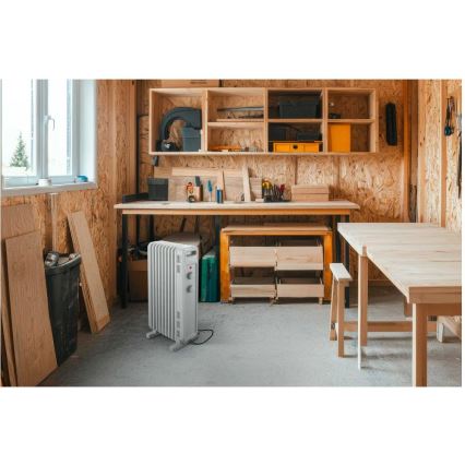 Sencor - Маслен радиатор с 9 ребра 800/1200/2000W/230V бял
