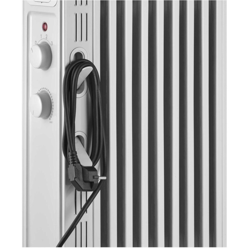 Sencor - Маслен радиатор с 9 ребра 800/1200/2000W/230V бял