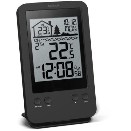 Sencor - Метеорологична станция с безжичен плаващ сензор за басейн 2xAA + 2xAA IPX7