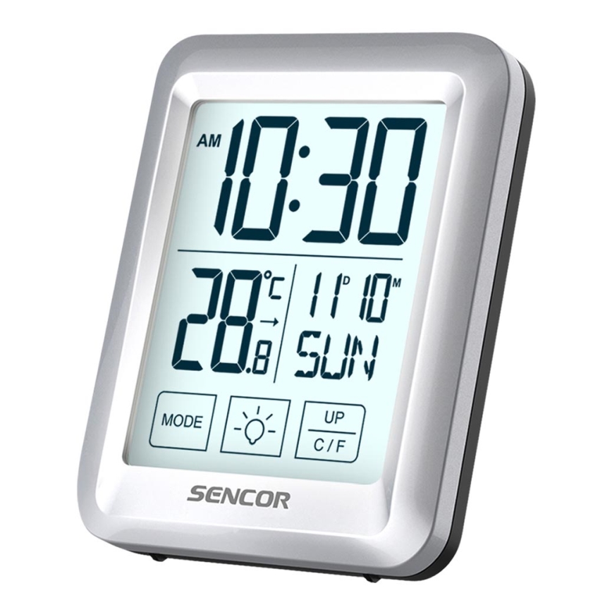 Sencor - Метеорологична станция с LCD дисплей и будилник 2xAAA