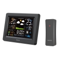 Sencor - Метеостанция с цветен LCD дисплей 3xAA + 2xAA черна