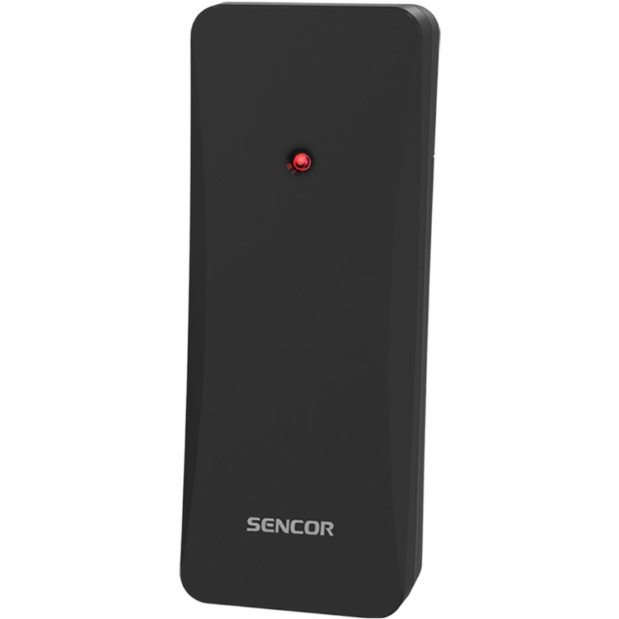 Sencor - Метеостанция с цветен LCD дисплей 3xAAA + 2xAA черна