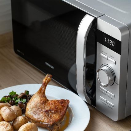Sencor - Микровълнова фурна 800W/230V 17 l сребриста