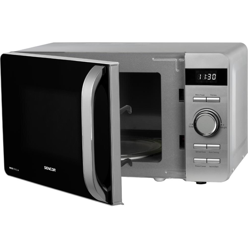 Sencor - Микровълнова фурна 800W/230V 17 l сребриста