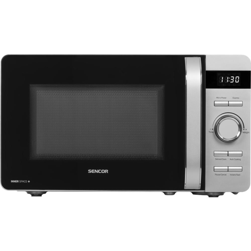 Sencor - Микровълнова фурна 800W/230V 17 l сребриста