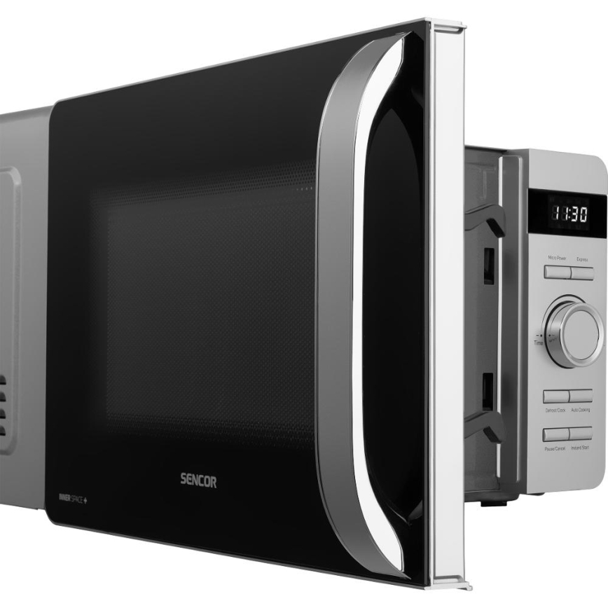 Sencor - Микровълнова фурна 800W/230V 17 l сребриста