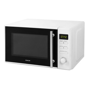 Sencor - Микровълнова фурна с функция грил 700W/1000W/230V 20 л бяла