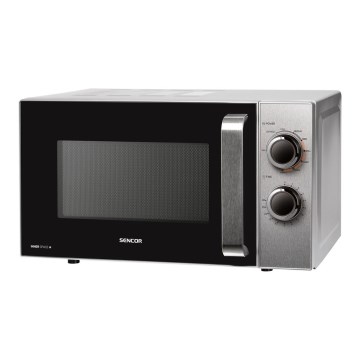Sencor - Микровълнова фурна с функция грил 700W/900W/230V 17 л неръждаема стомана