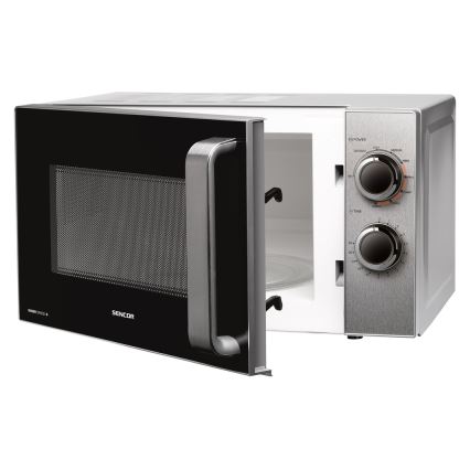 Sencor - Микровълнова фурна с функция грил 700W/900W/230V 17 л неръждаема стомана