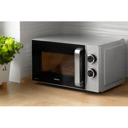 Sencor - Микровълнова фурна с функция грил 700W/900W/230V 17 л неръждаема стомана