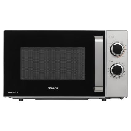 Sencor - Микровълнова фурна с функция грил 700W/900W/230V 17 л неръждаема стомана