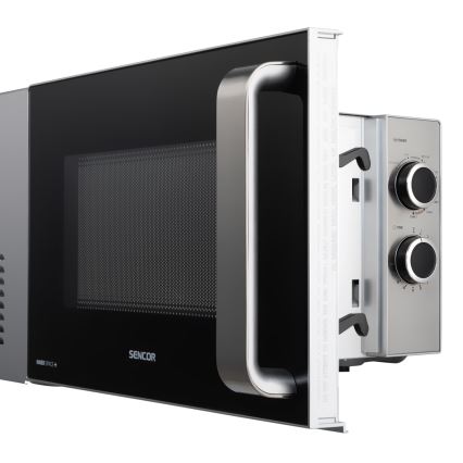 Sencor - Микровълнова фурна с функция грил 700W/900W/230V 17 л неръждаема стомана