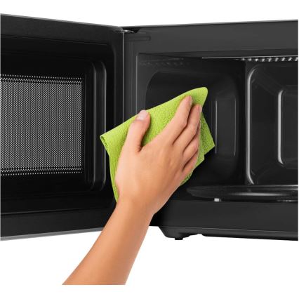 Sencor - Микровълнова фурна с грил функция 700W/1000W/230V 20 л матов хром