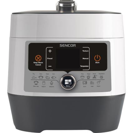 Sencor - Многофункционална електрическа тенджера под налягане 5,5 l 1000W/230V бял/черен
