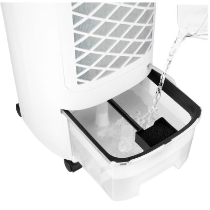 Sencor - Мобилен климатик с LED дисплей 3в1 45W/230V бял + дистанционно