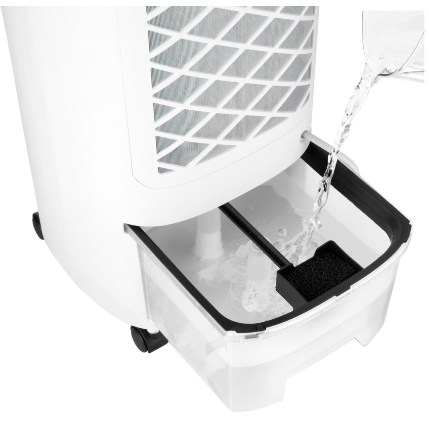 Sencor - Мобилен климатик с LED дисплей 3в1 45W/230V бял + дистанционно