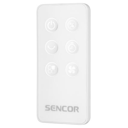 Sencor - Мобилен климатик с LED дисплей 3в1 45W/230V бял + дистанционно