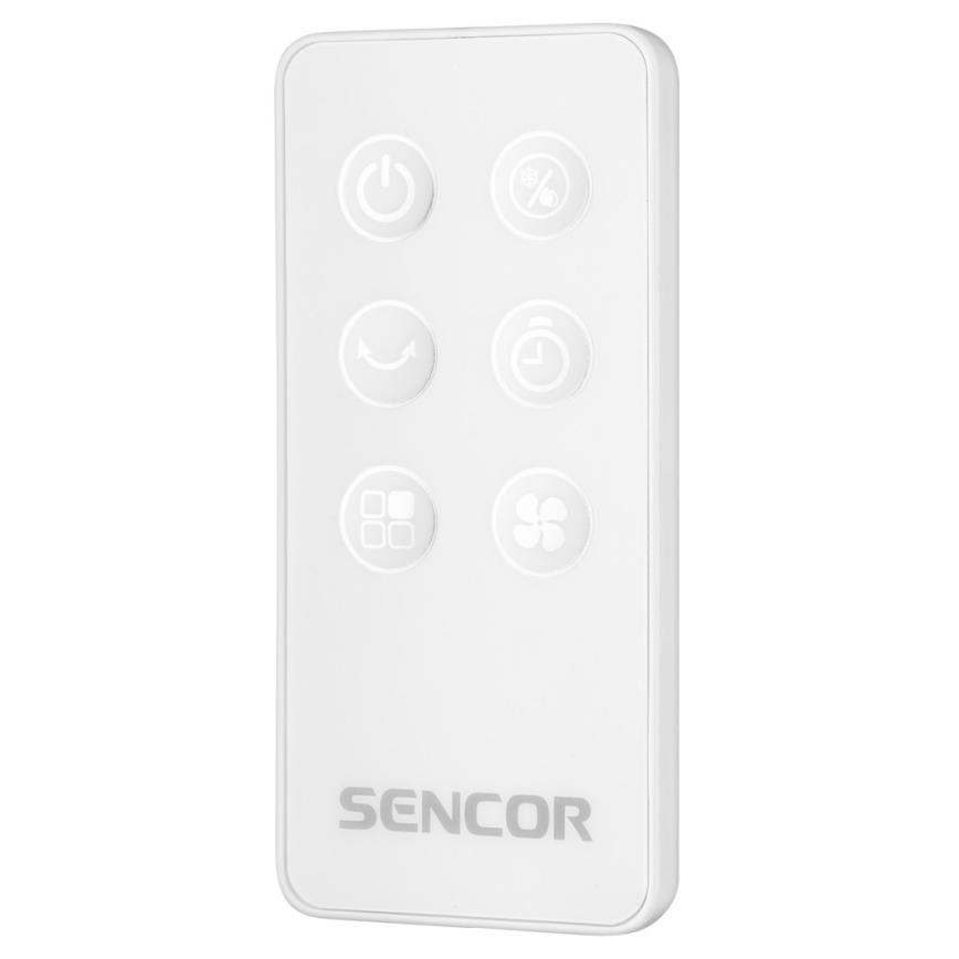 Sencor - Мобилен климатик с LED дисплей 3в1 45W/230V бял + дистанционно