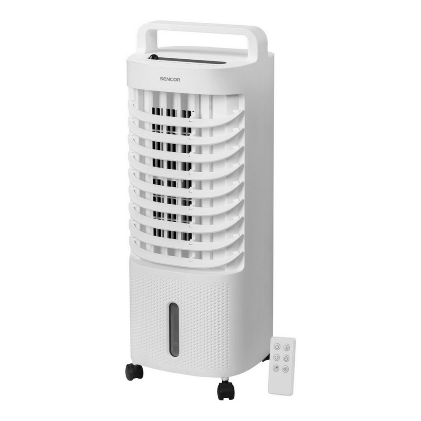 Sencor - Мобилен климатик с LED дисплей 3в1 45W/230V бял + дистанционно